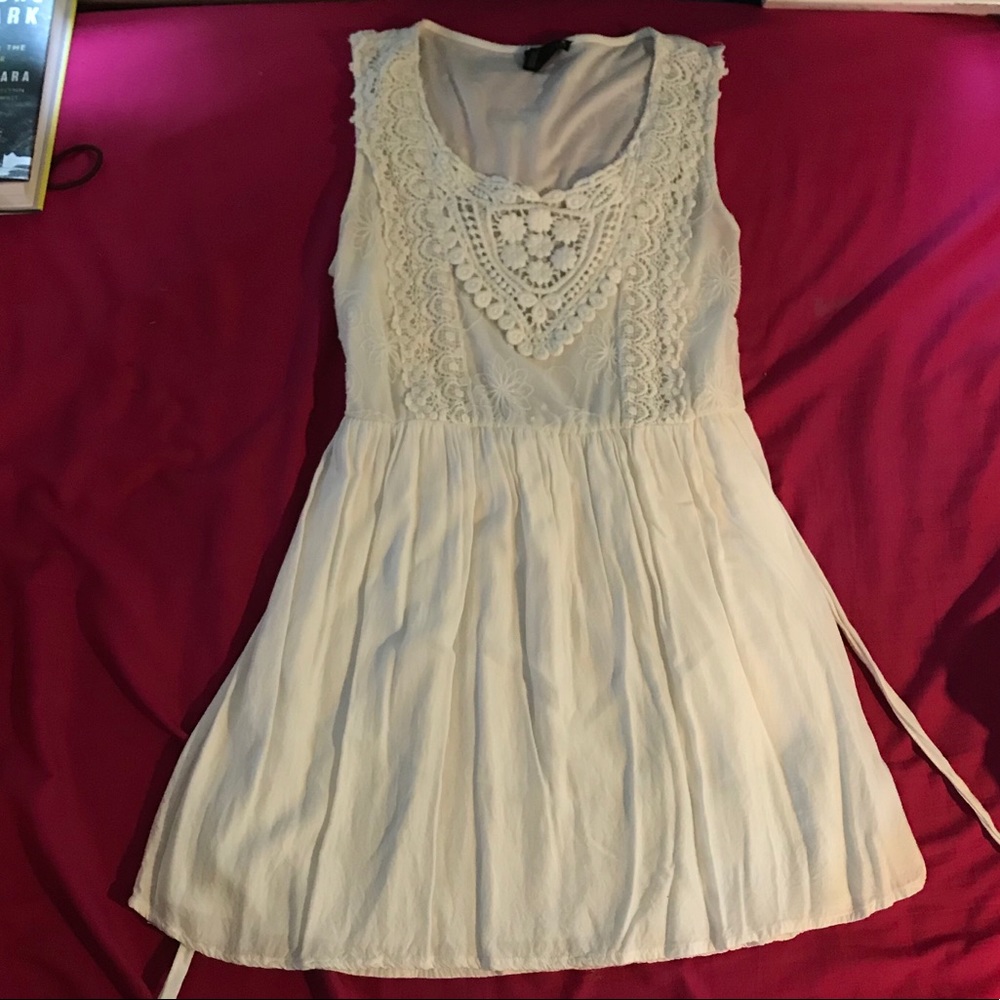 off-white, lace dress